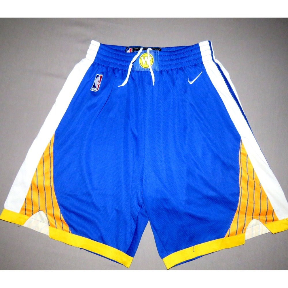 Nike Authentic Golden State Warriors NBA Draw String Basketball‎ Shorts Men's 48